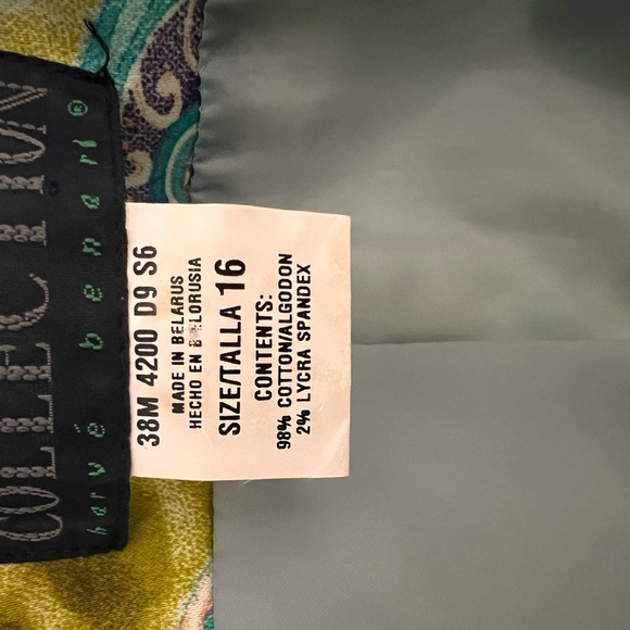 VINTAGE COLLECTION Harve Bernard Paisley and Leopard Print Women's Jacket - Picture 3 of 3